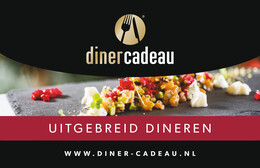 Uitgebreid dineren Cadeaubon